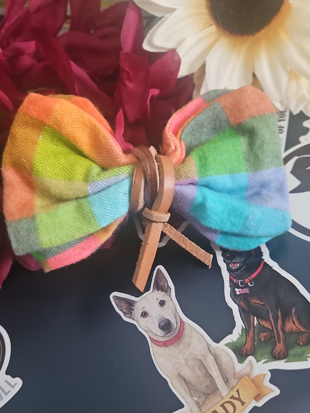 Handmade Dog/Pet Collar Bow Tie New